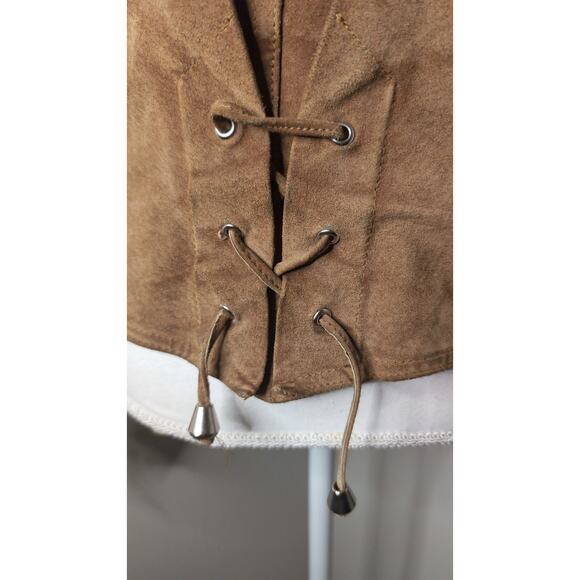 Vintage Learsi lg western leather fringe jacket - Picture 9 of 15